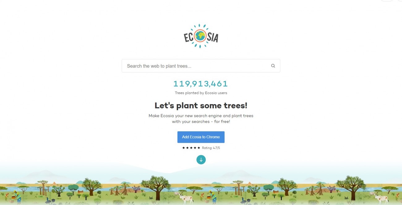 Da li biste koristili tražilicu kojom pomažete sadnju drveća?